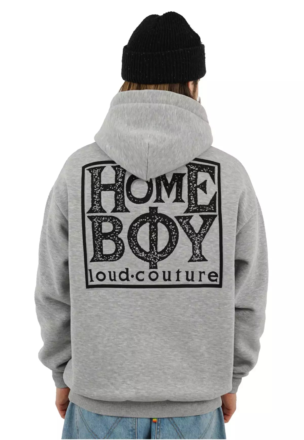 HOMEBOY - OLD SKOOL HOOD - GREY