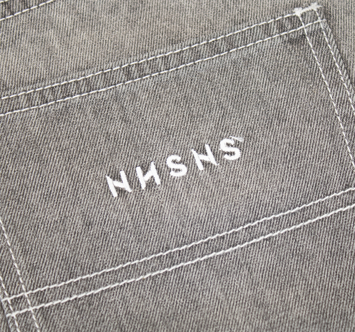 NNSNS - BIGFOOT SHORT - GREY WASHED DENIM