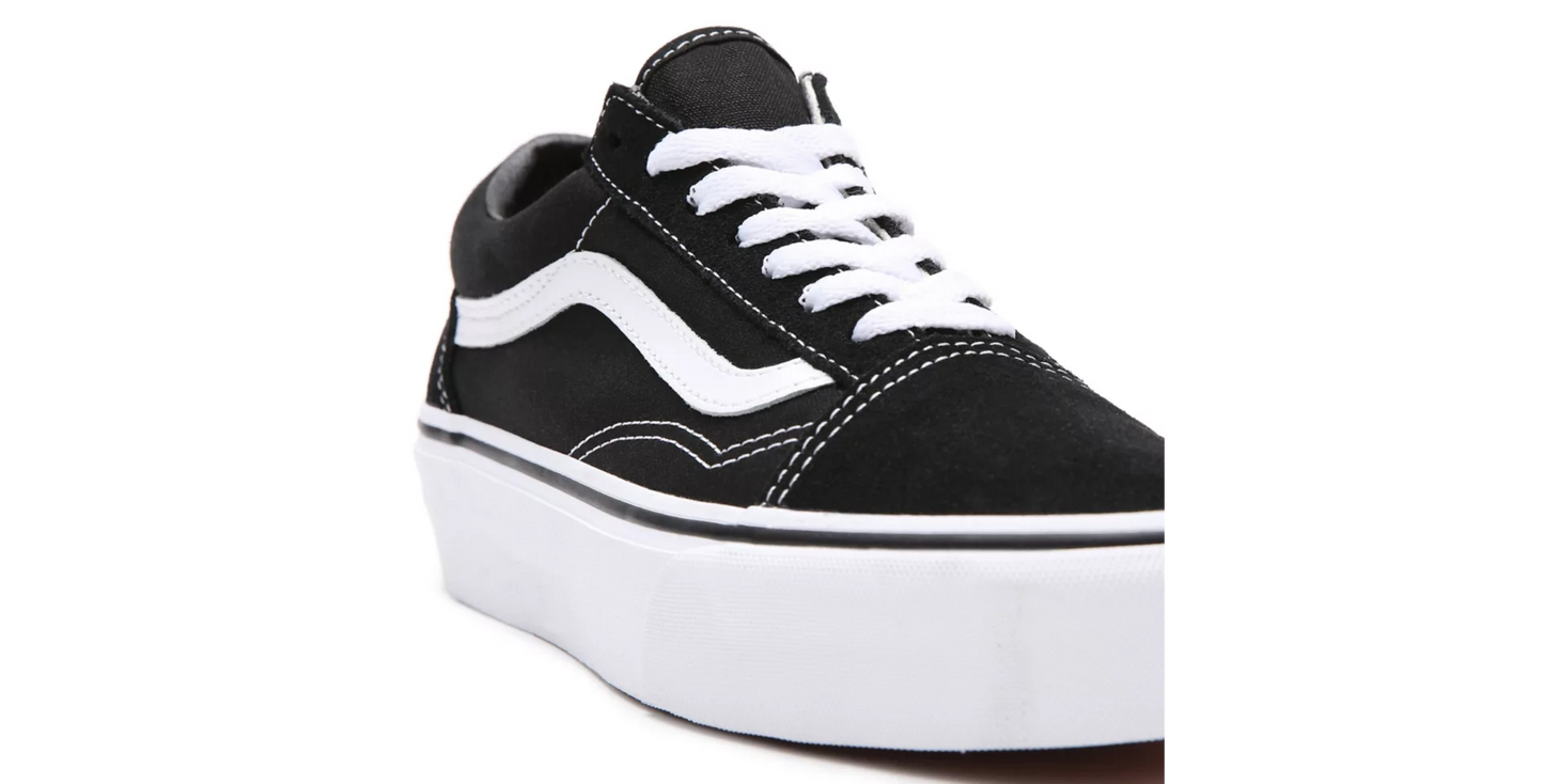 VANS - WM - OLD SKOOL PLATFORM - BLACK WHITE