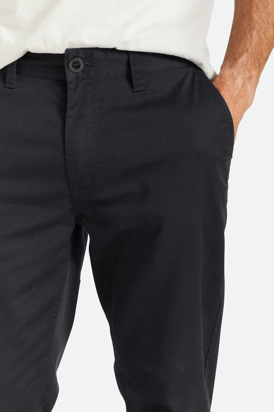 BRIXTON - CHOICE CHINO REGULAR PANT - BLACK