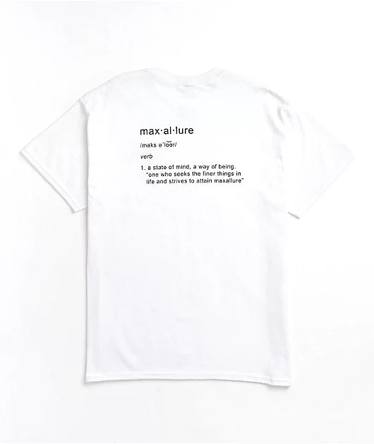 MAX ALLURE - DEFENITION TEE - WHITE