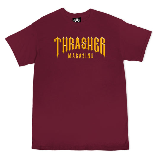 THRASHER - LOW LOW LOGO TEE - MAROON