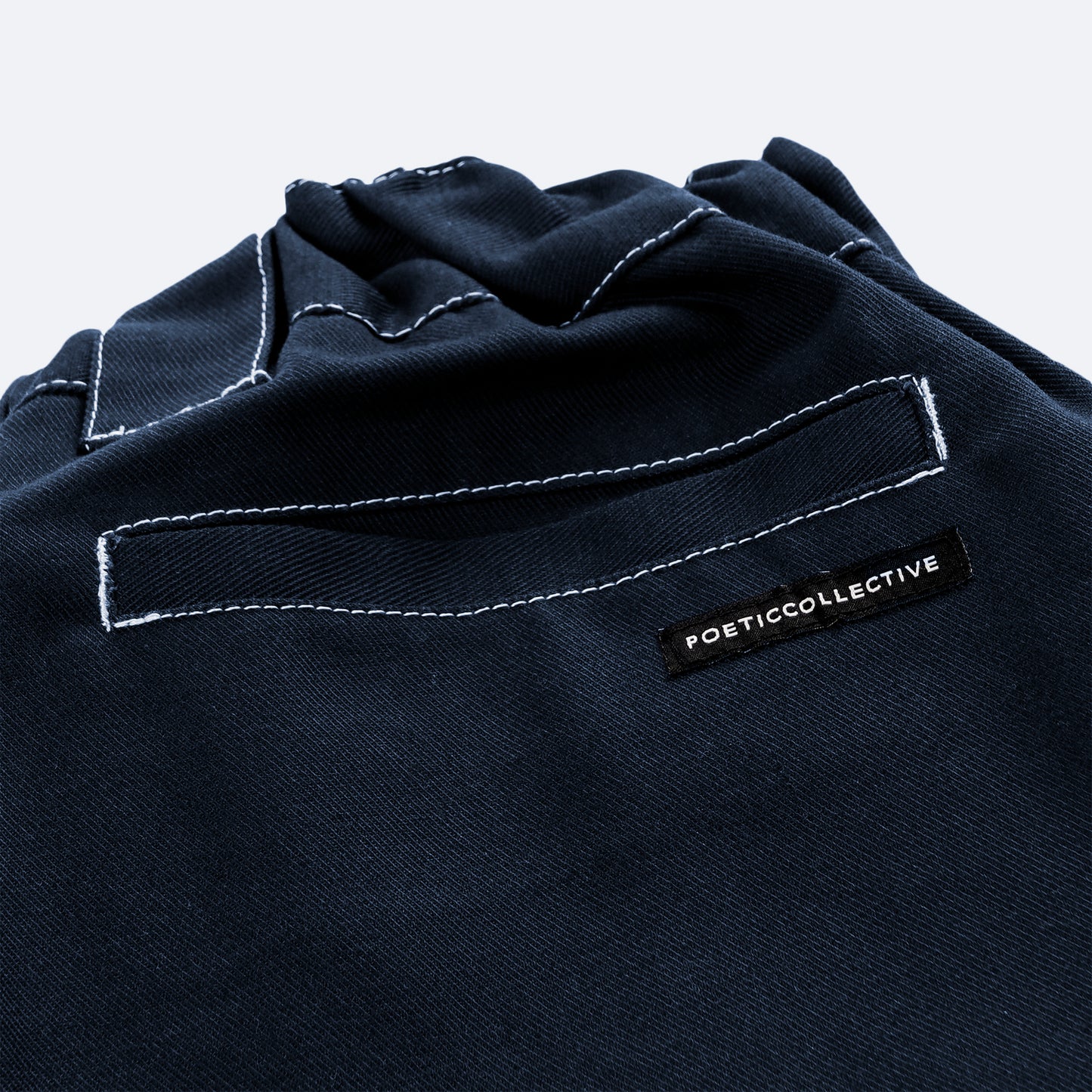 POETIC COLLECTIVE - PAINTER PANTS - NAVY/WHITE SEAMS