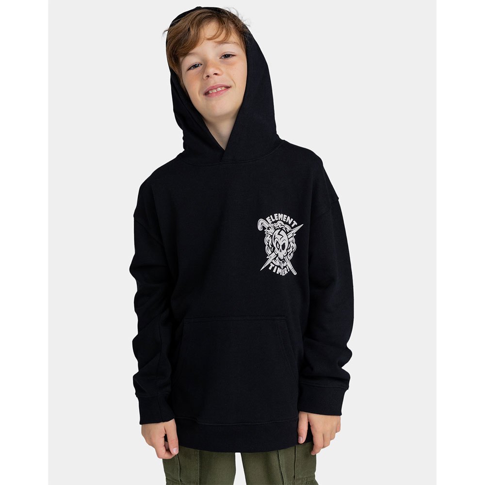 ELEMENT - ANGRY CLOUDS HOOD YOUTH - FLINT BLACK