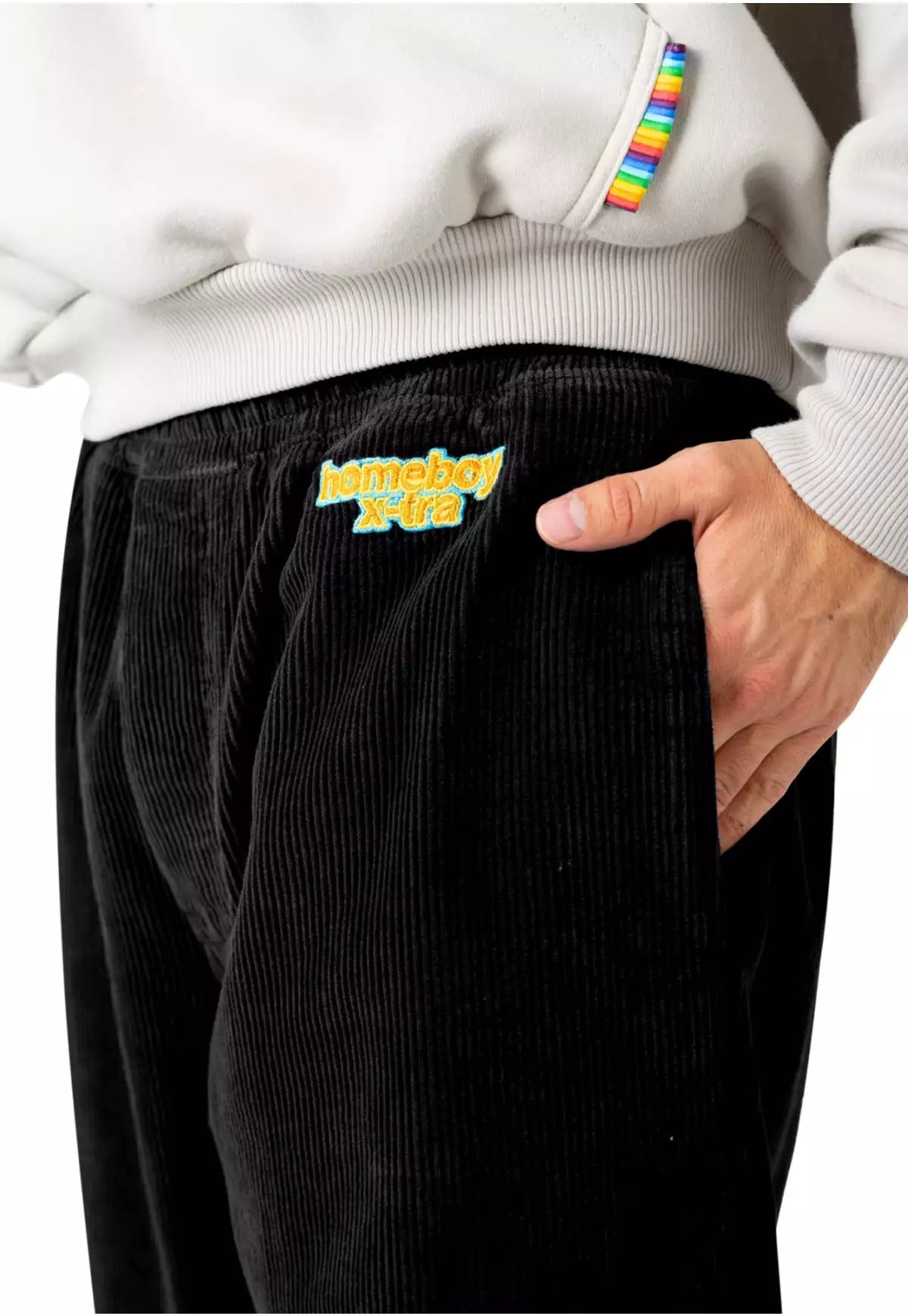 HOMEBOY - X-TRA BEACH BAGGY CORD - BLACK