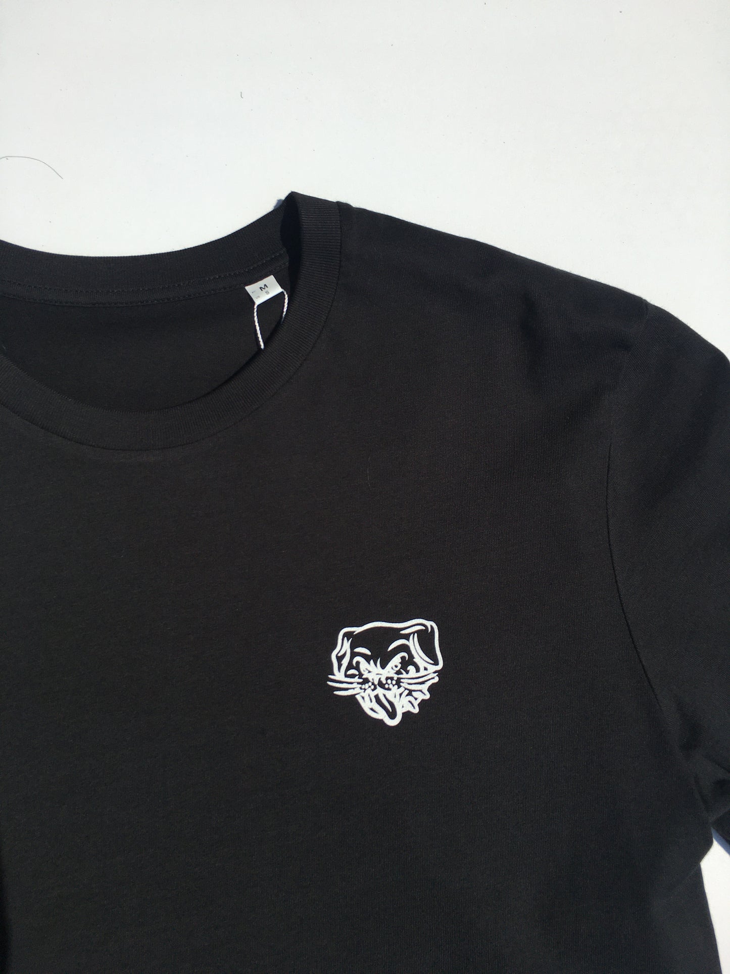 MARCEL - SHOP LOGO TEE BACKPRINT - BLACK/WHITE
