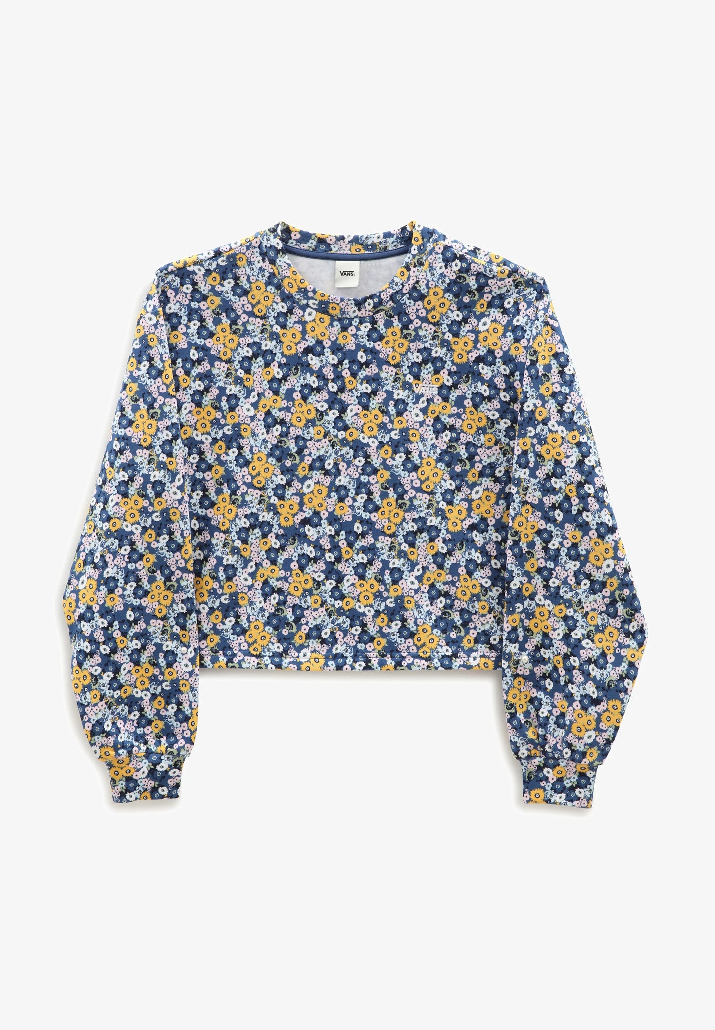 VANS - DECO DITSY CROP CREW - TRUE NAVY