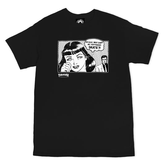 THRASHER - BOYFRIEND TEE - BLACK