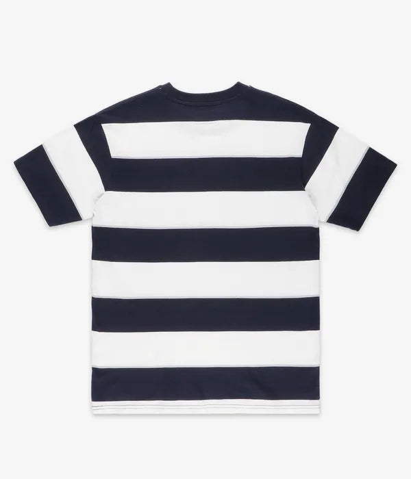 DC - CRATE STRIPE TEE - WHITE/NAVY