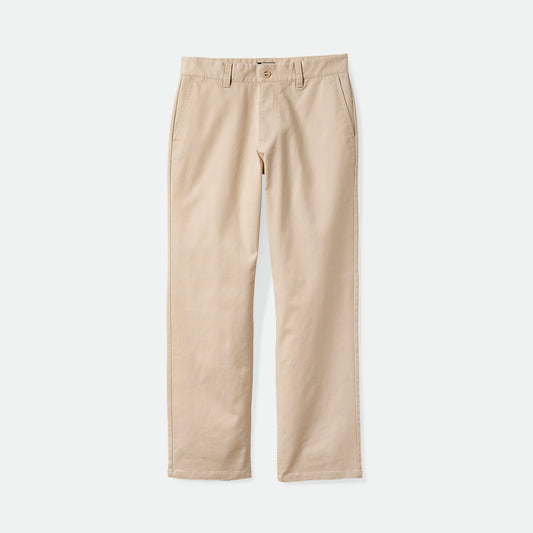 BRIXTON - CHOICE CHINO RELAXED PANT - WHITECAP