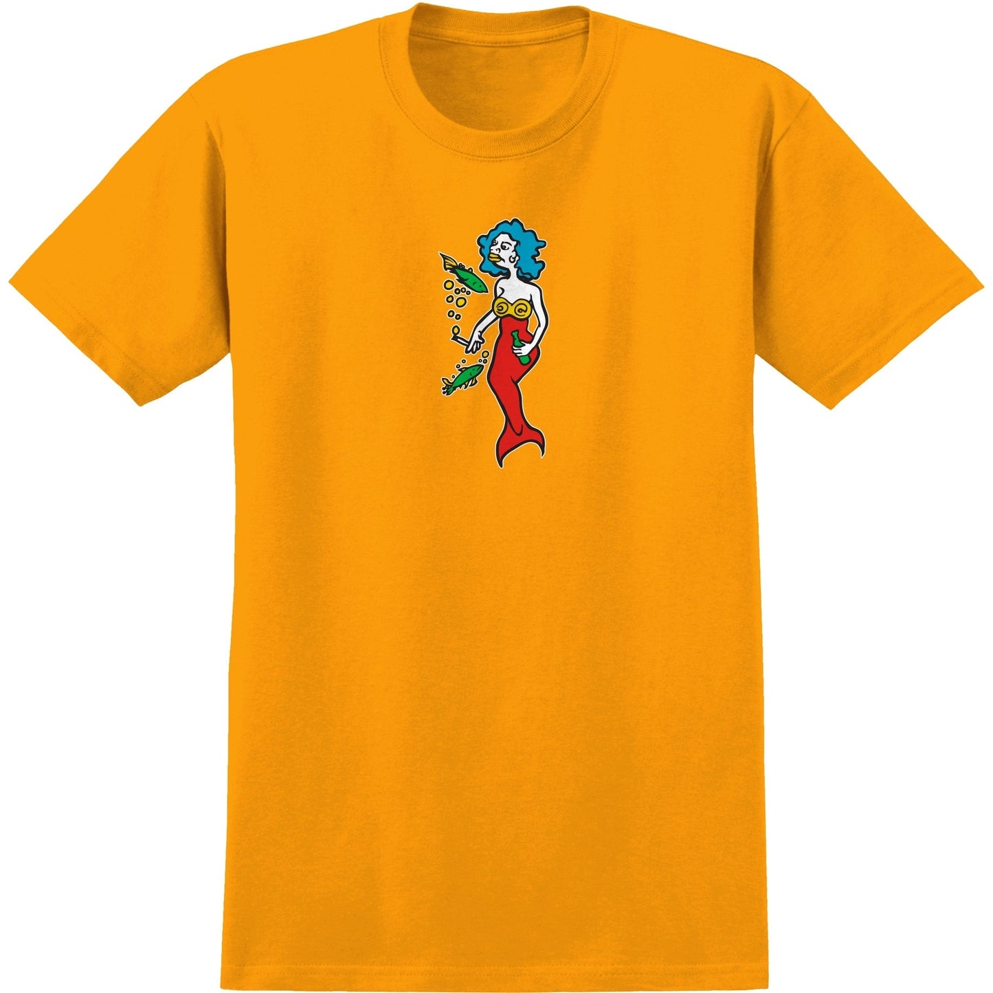 KROOKED - MERMAID TEE - GOLD/MULTI