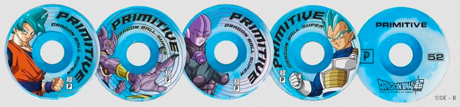 PRIMITIVE - DBS2 SURVIVAL TEAM WHEEL - BLUE - 52MM