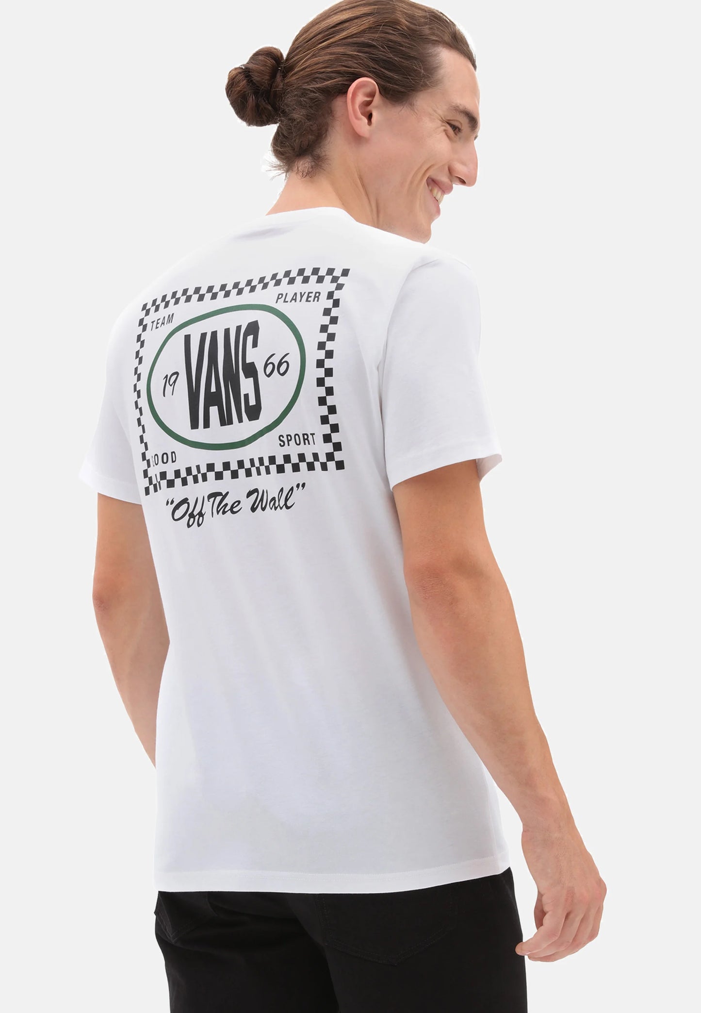 VANS - TEAM PLAYER CHECKERBOARD TEE - WHITE