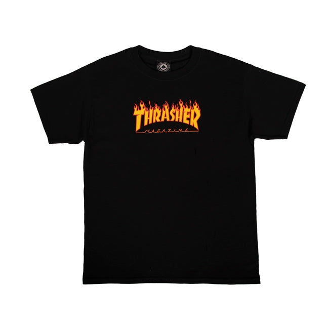 THRASHER - YOUTH FLAME LOGO TEE
