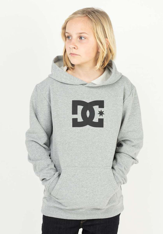 DC - STAR HOODIE BOY - HEATHER GREY