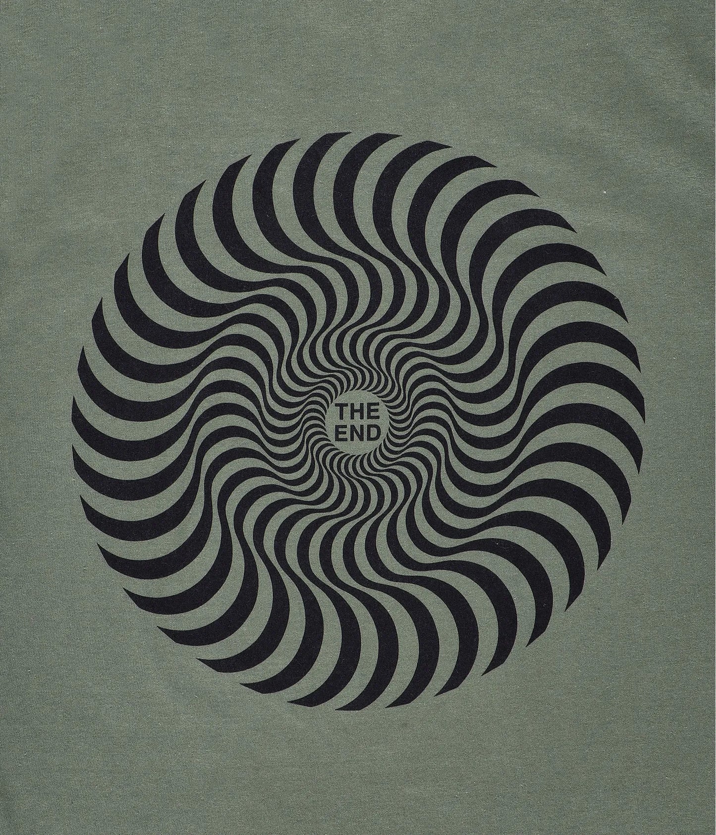 SPITFIRE - CLASSIC SWIRL S/S TEE - MILITARY GREEN/BLACK