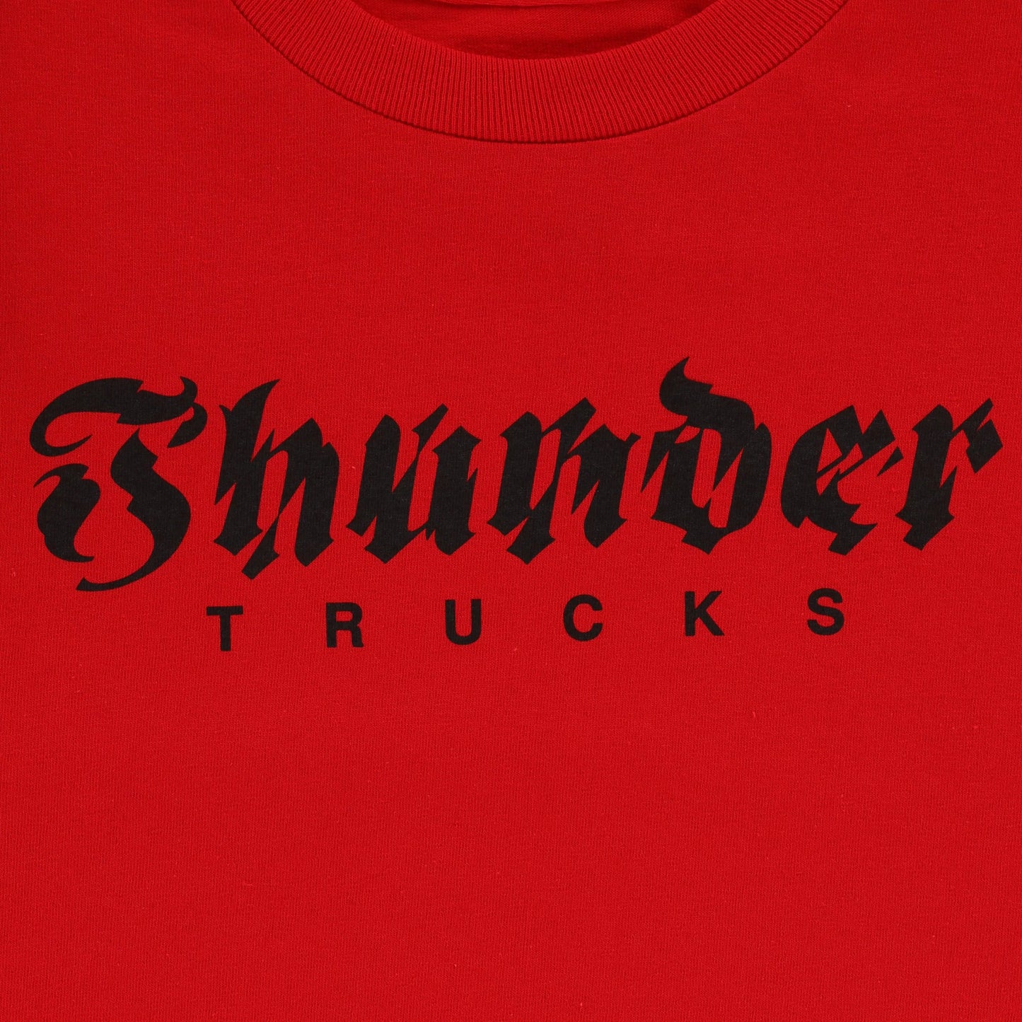 THUNDER - AFTERSHOCK SLEEVE L/S TEE - RED/BLACK