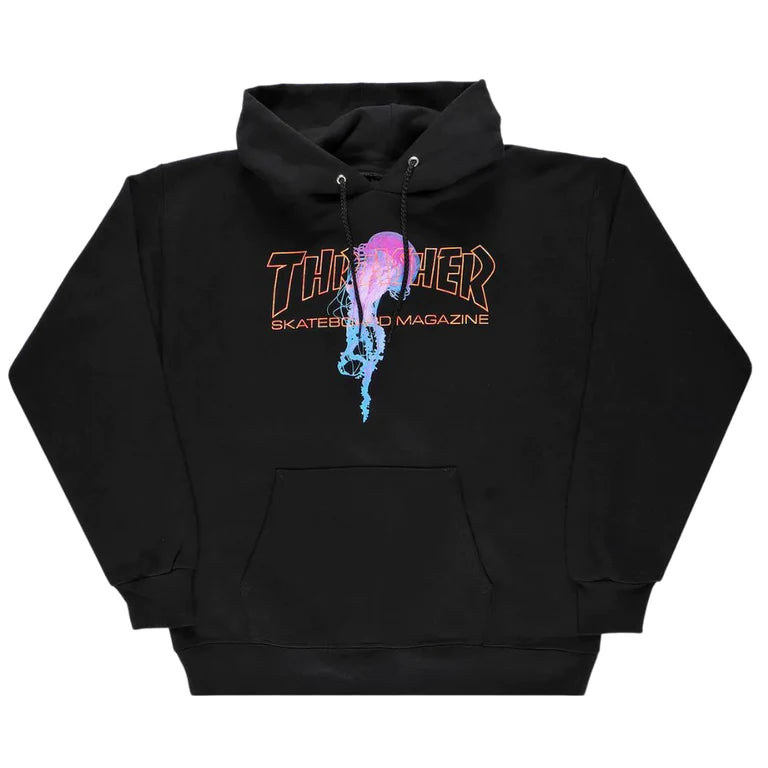 HOT Thrasher Atlantic Drift Hoodie Black THRASHER ATLANTIC