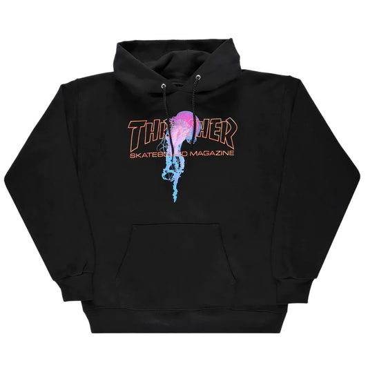 THRASHER - ATLANTIC DRIFT HOOD - BLACK/ORANGE