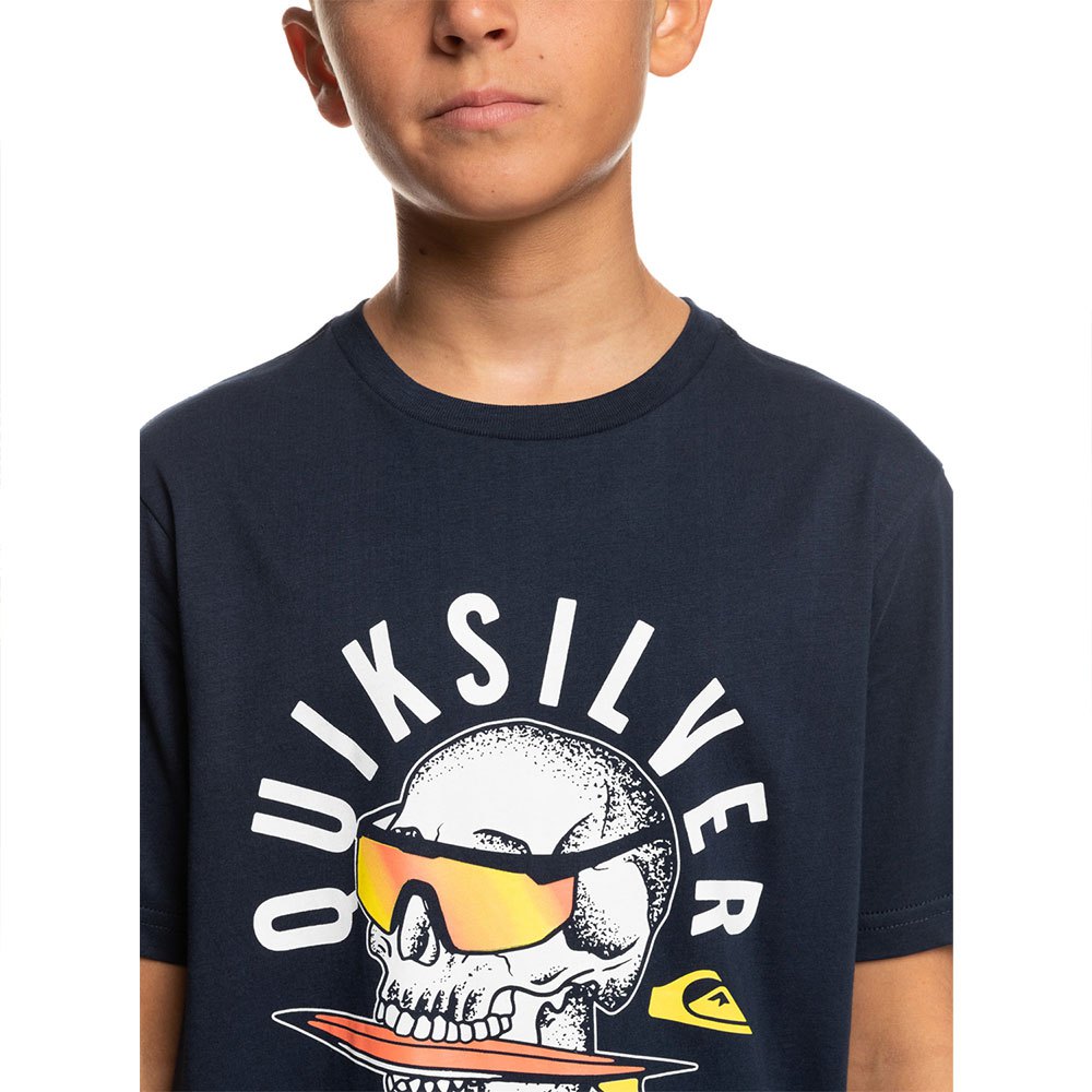 QUIKSILVER - QS ROCKIN SKULL SS YTH - NAVY BLAZER