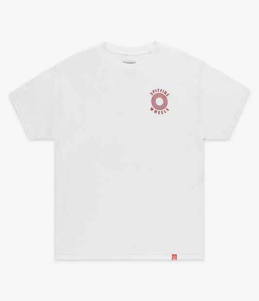 SPITFIRE - HOLLOW CLASSIC S/S TEE - WHITE/RED