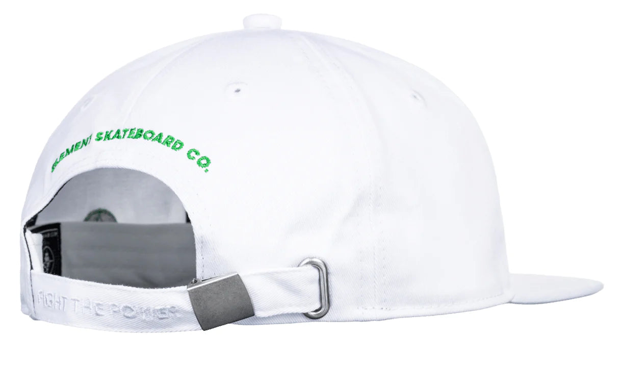 ELEMENT - PUBLIC ENEMY STRAPBACK - WHITE/GREEN
