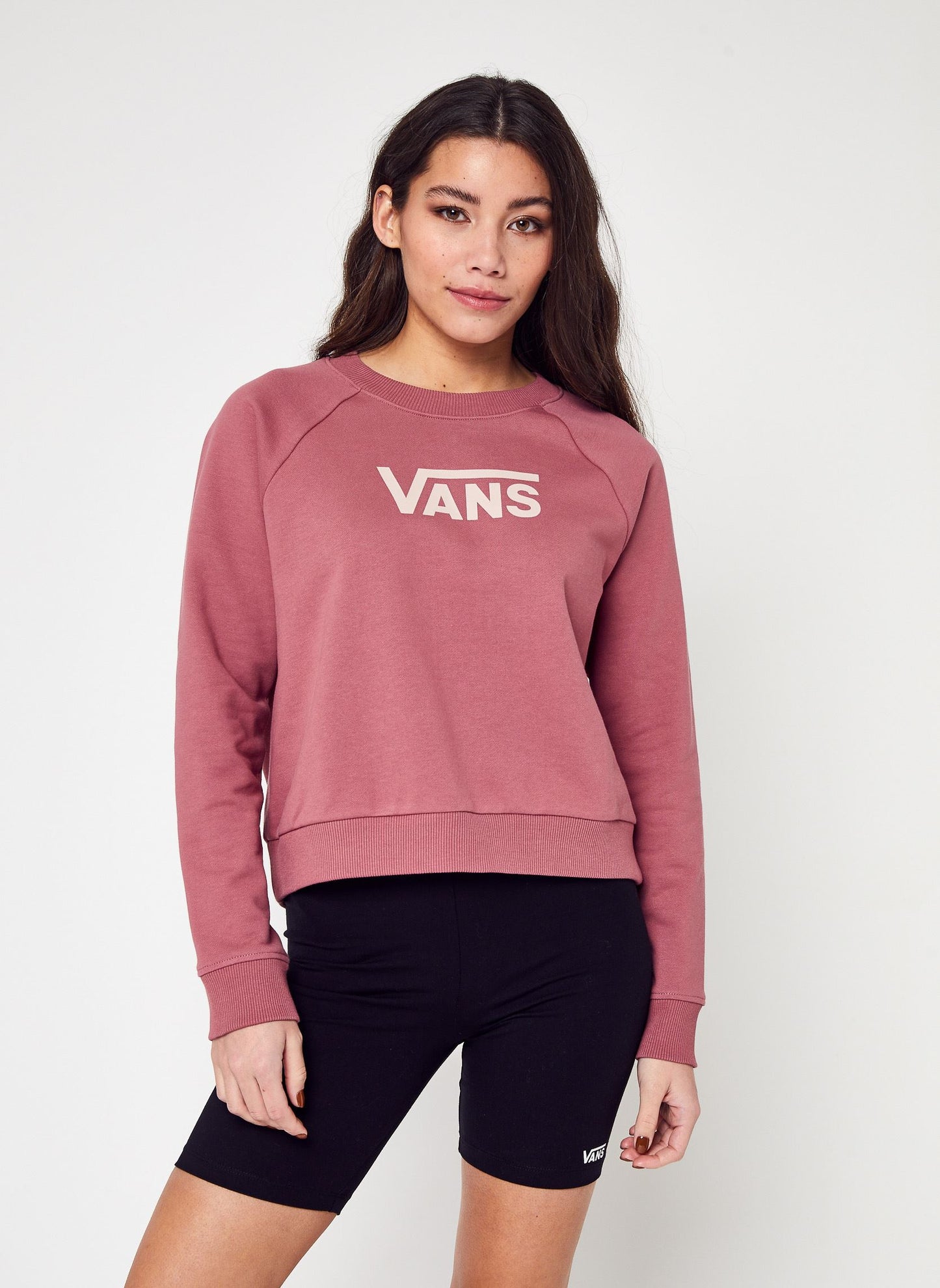 VANS - WM FLYING V FT BOXY CREW - DECO ROSE