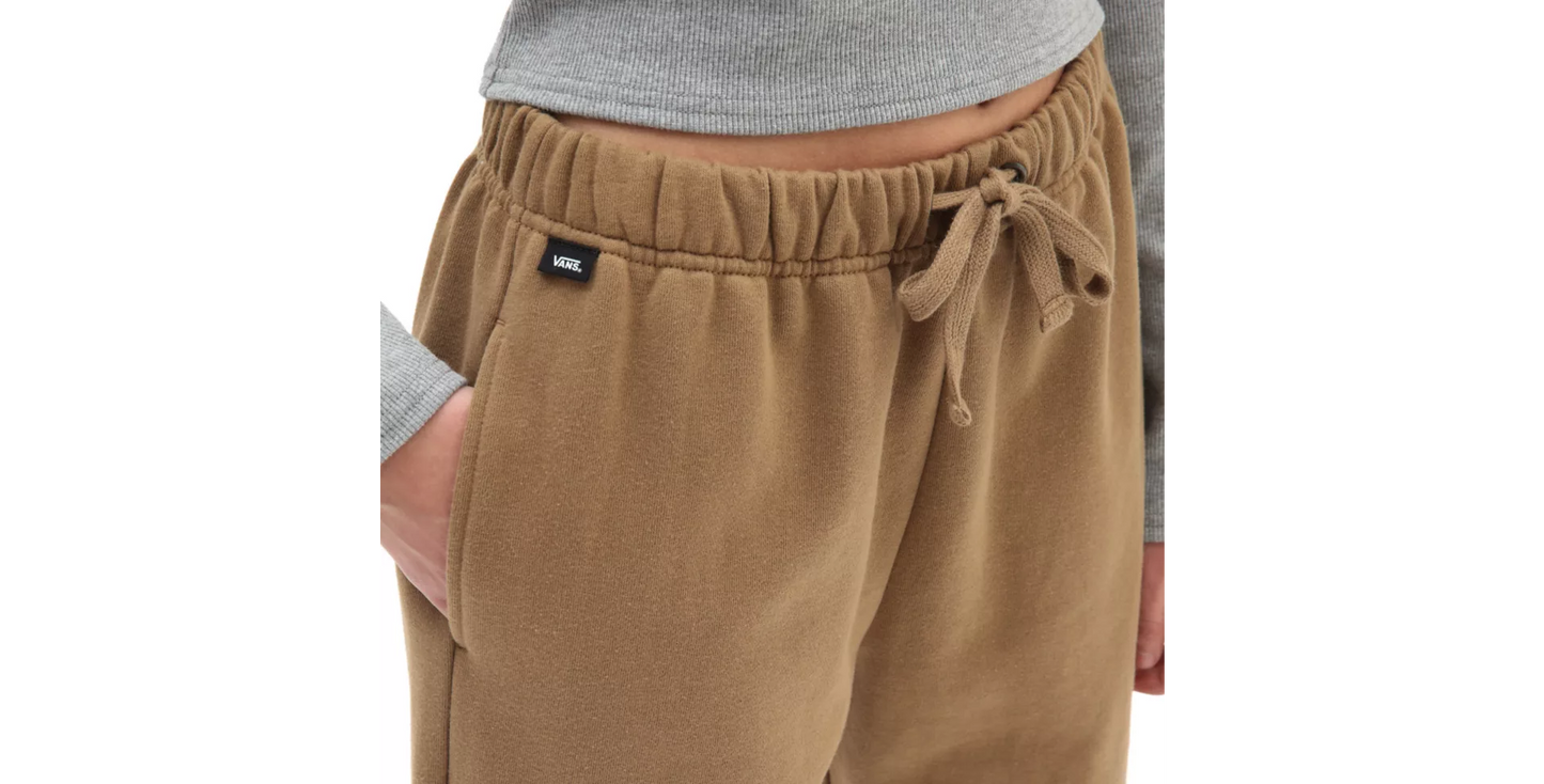 VANS - LIZZE FLEECE PANTS - BROWN
