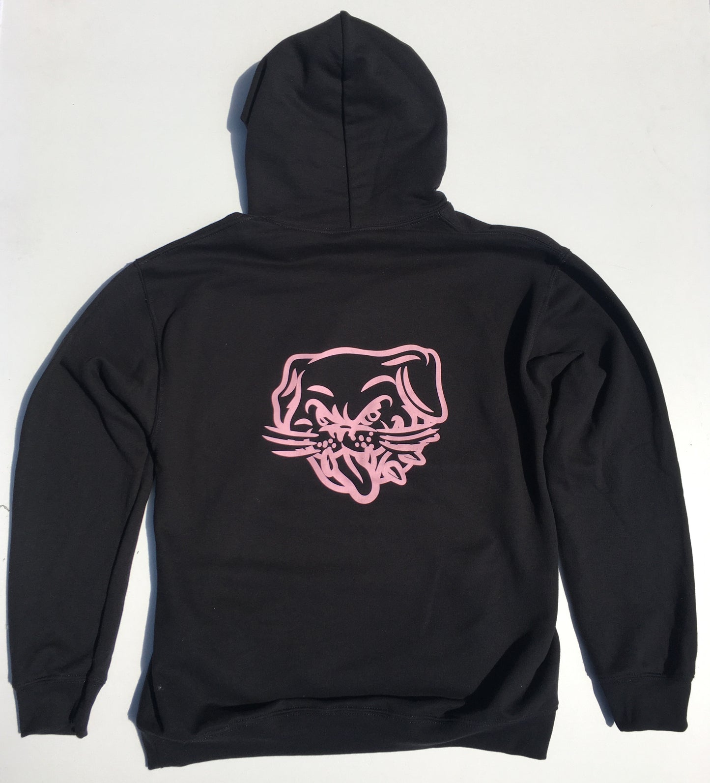 MARCEL - SHOP HOODIE - BLACK/LIGHT PINK