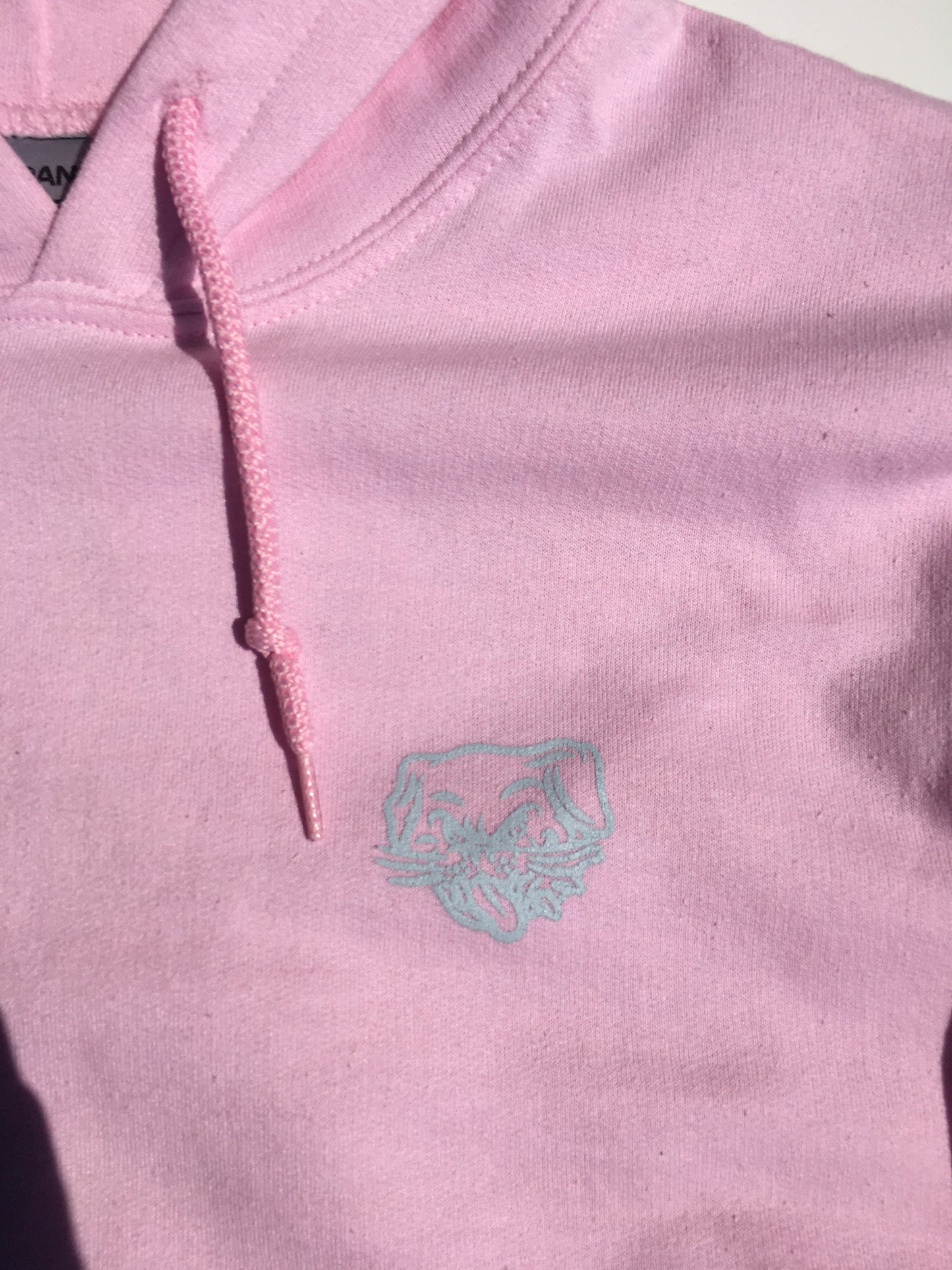 MARCEL - SHOP LOGO HOODIE - LIGHT PINK/SKY BLUE
