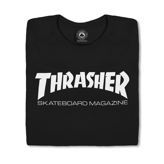 THRASHER - GIRLS SKATE MAG TEE - BLACK