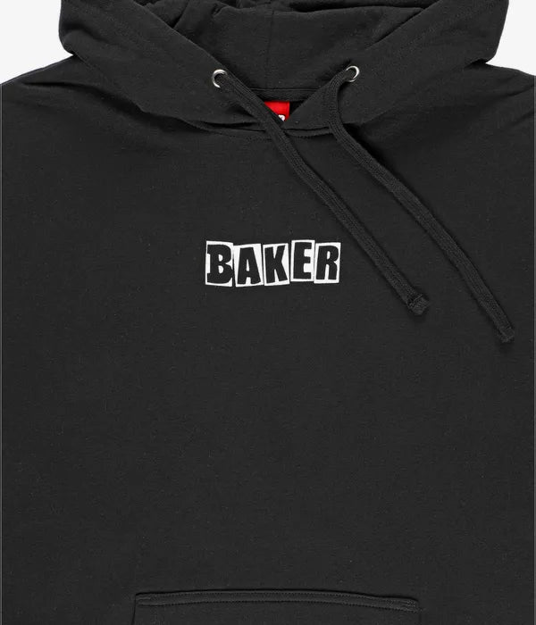BAKER - BRAND LOGO PULLOVER HOOD - BLACK