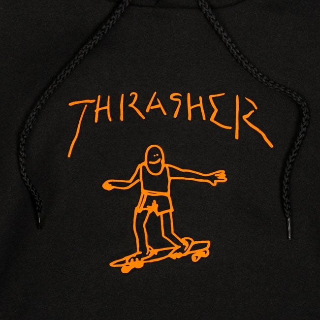 THRASHER - GONZ HOOD - BLACK
