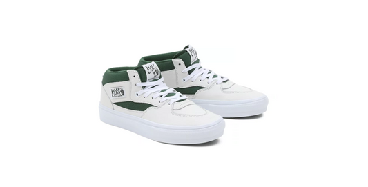 VANS - SKATE HALF CAB - WHITE/GREEN