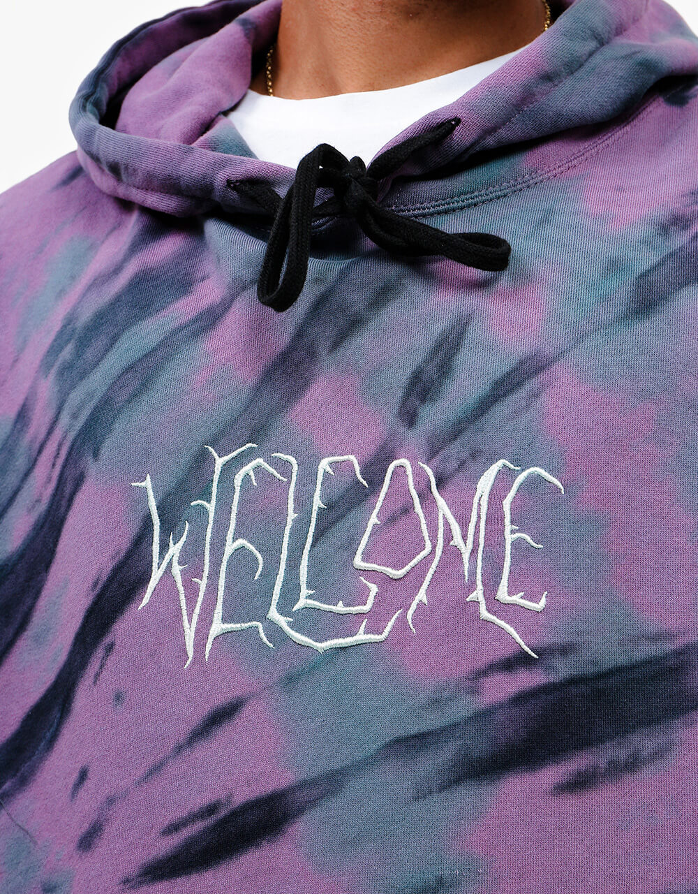 WELCOME - EXCNER REVERSE TIE DYE HOOD - MOONSCAPE/ATLANTIC