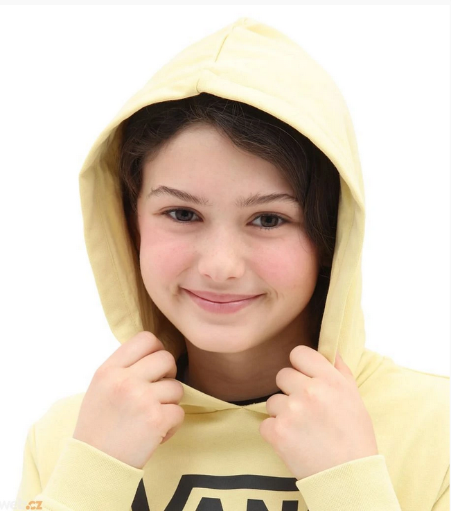 VANS - GR FLYING V HOODIE GIRLS FLYING V RAFFIA - ICEY GREY/BLACK