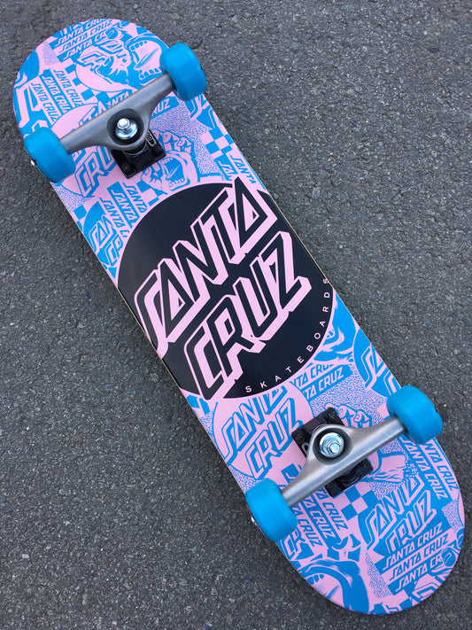 SANTA CRUZ - FLIER DOT FULL COMPLETE - LIGHT BLUE/PINK - 8.0