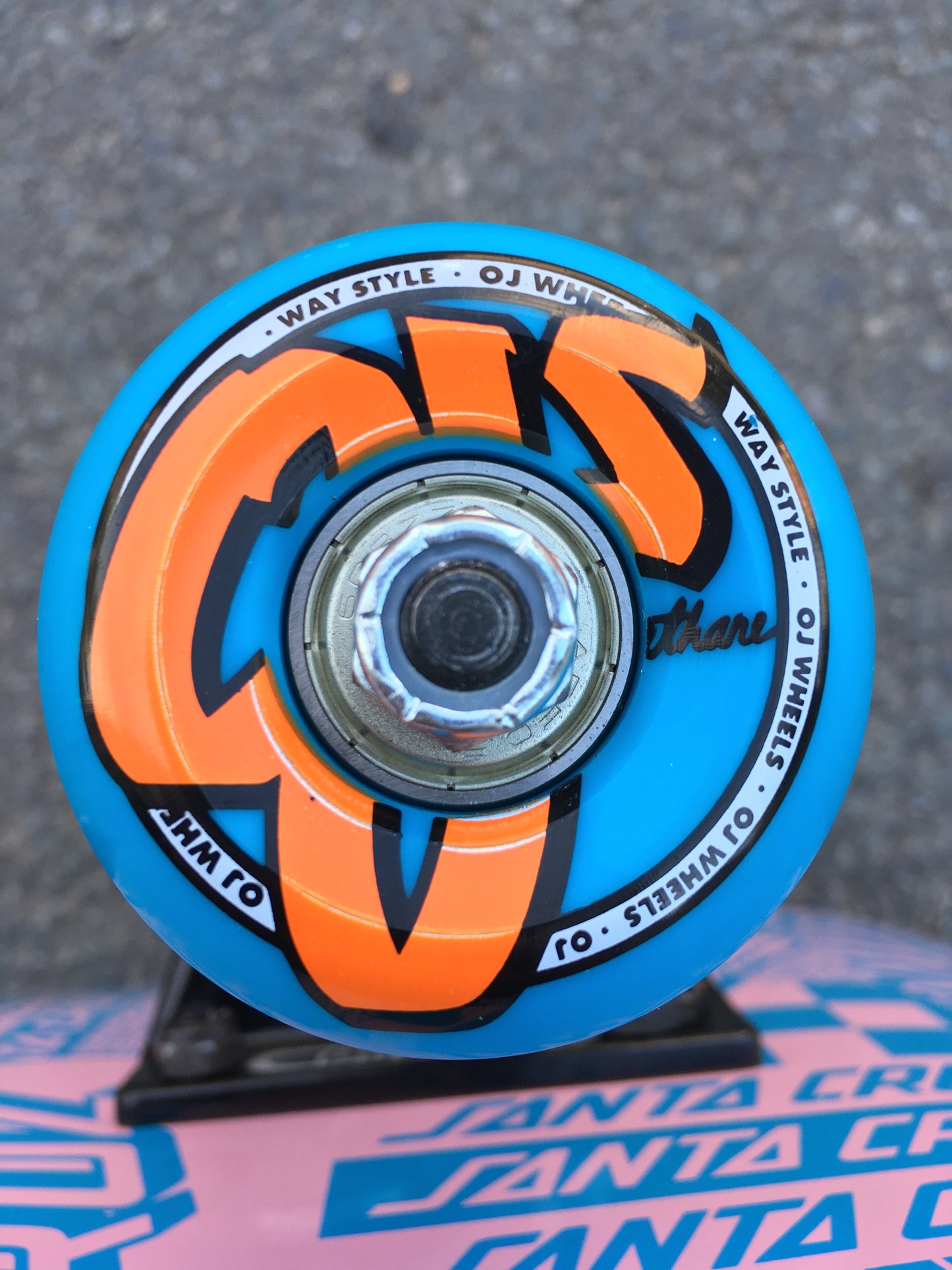 SANTA CRUZ - FLIER DOT FULL COMPLETE - LIGHT BLUE/PINK - 8.0