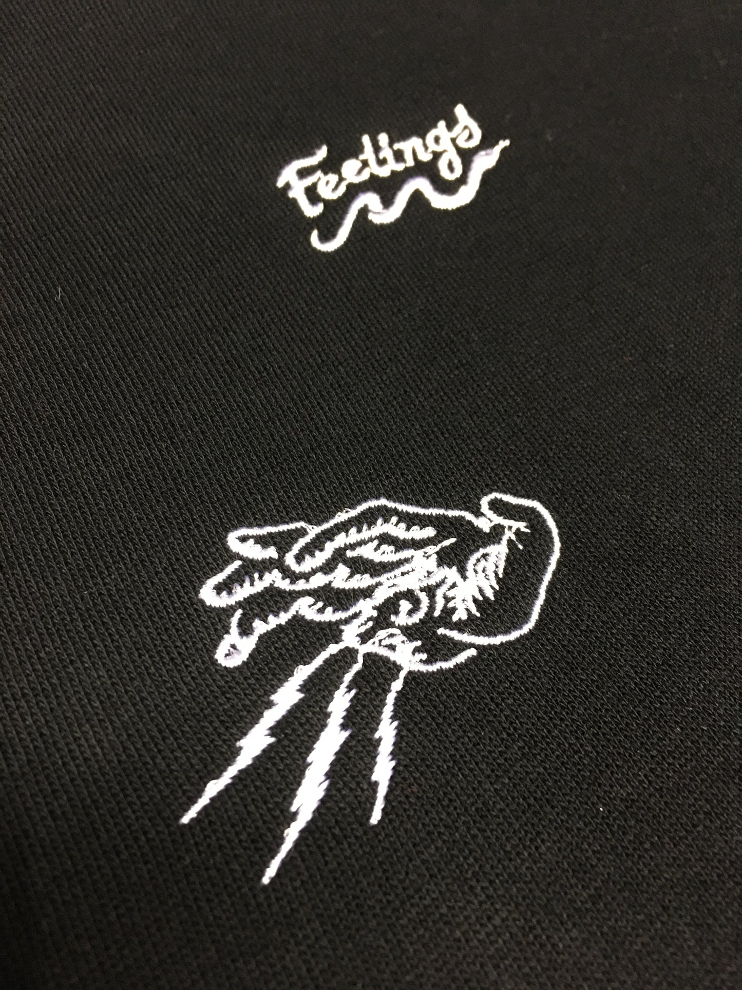FEELINGS - SKETCH HOODIE - BLACK