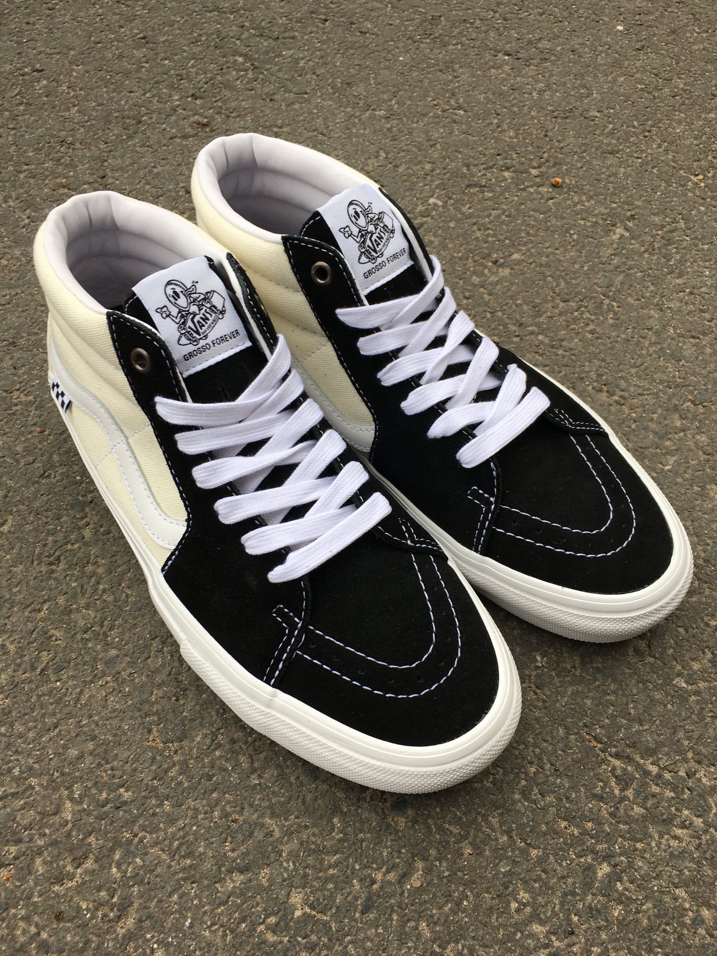 VANS - MN SKATE GROSSO MID - MARSHMALLOW/BLACK