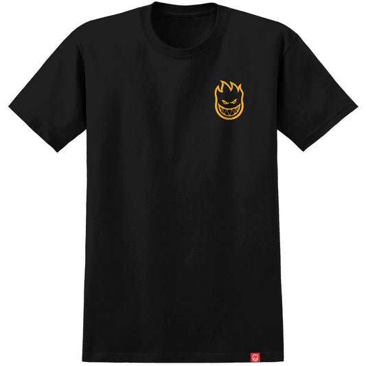 SPITFIRE - LITTLE BIGHEAD TEE - BLACK/GOLD