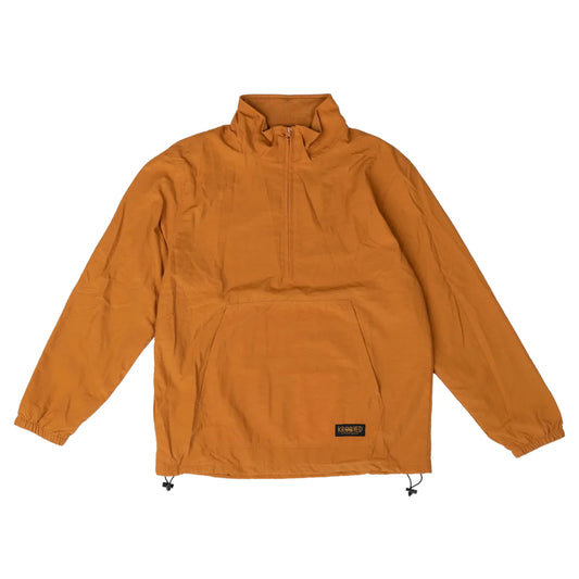 KROOKED - ARCHETYPE RAW CUSTOM 1/4 ZIP TRACK JACKET - BRITISH KHAKI