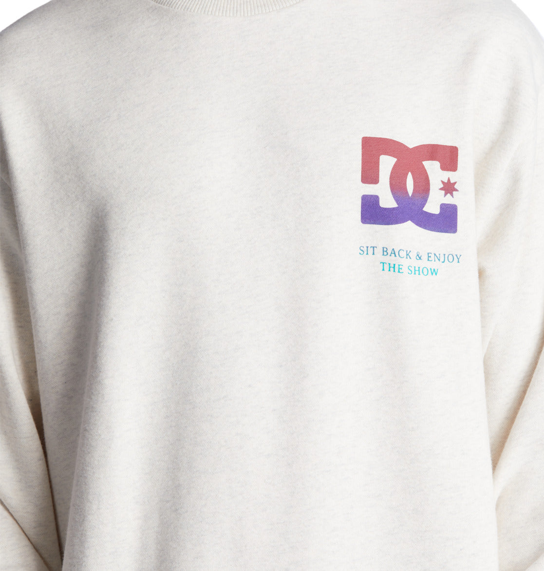 DC - KICKBACK CREW - SNOW HEATHER