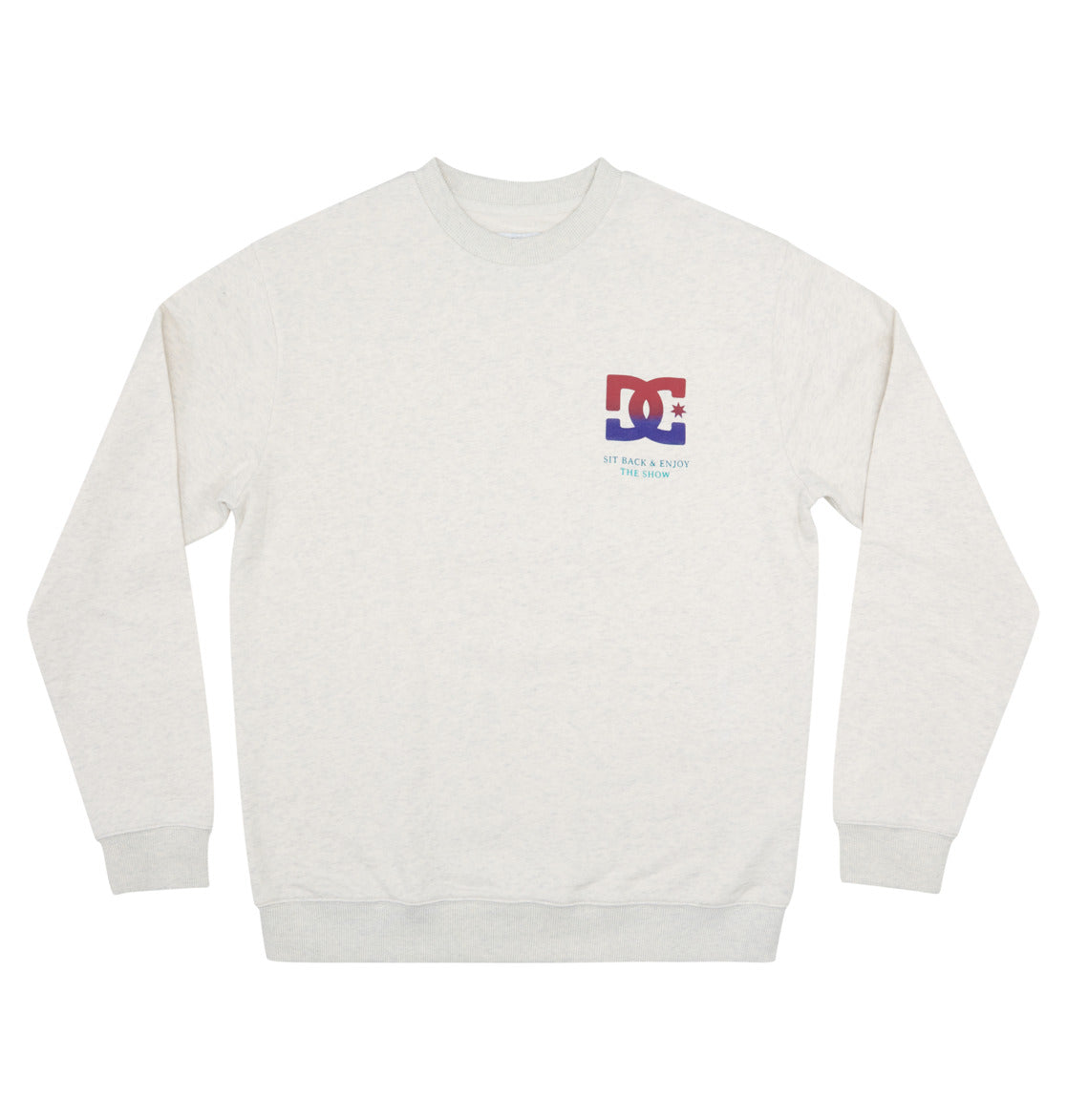 DC - KICKBACK CREW - SNOW HEATHER