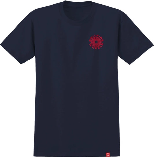 SPITFIRE - CLASSIC 87' SWIRL TEE - NAVY/RED