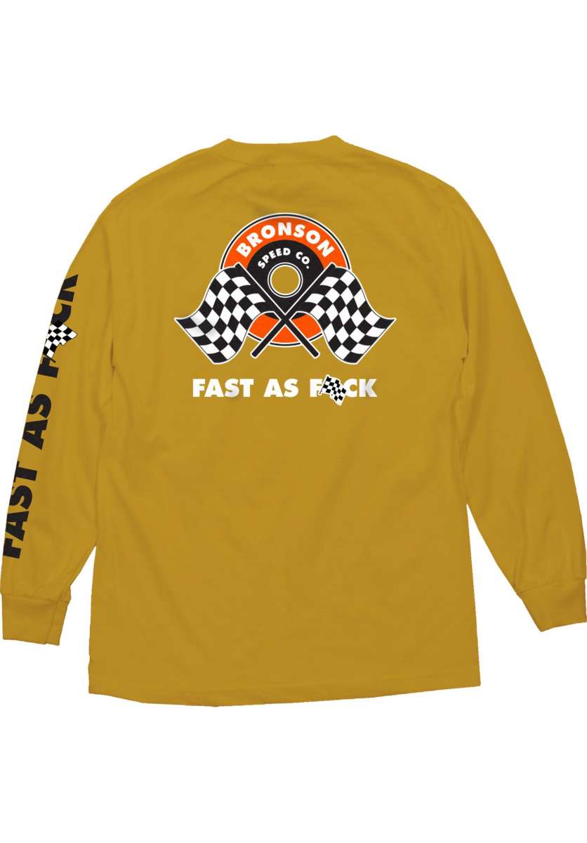 BRONSON SPEED CO. - FAST AS LONGSLEEVE - GOLD