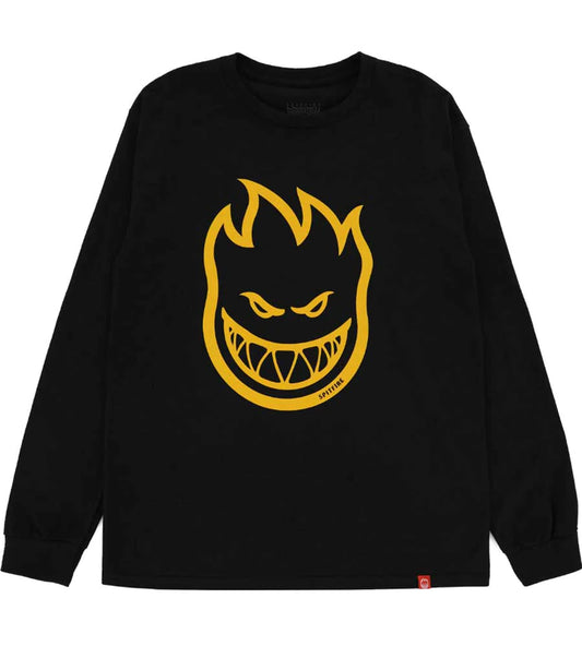 SPITFIRE - BIGHEAD L/S TEE - BLACK/GOLD