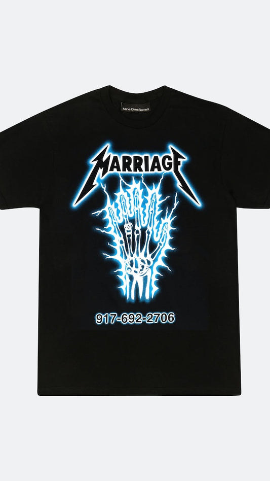 CALL ME 917 - MARRIAGE TEE - BLACK