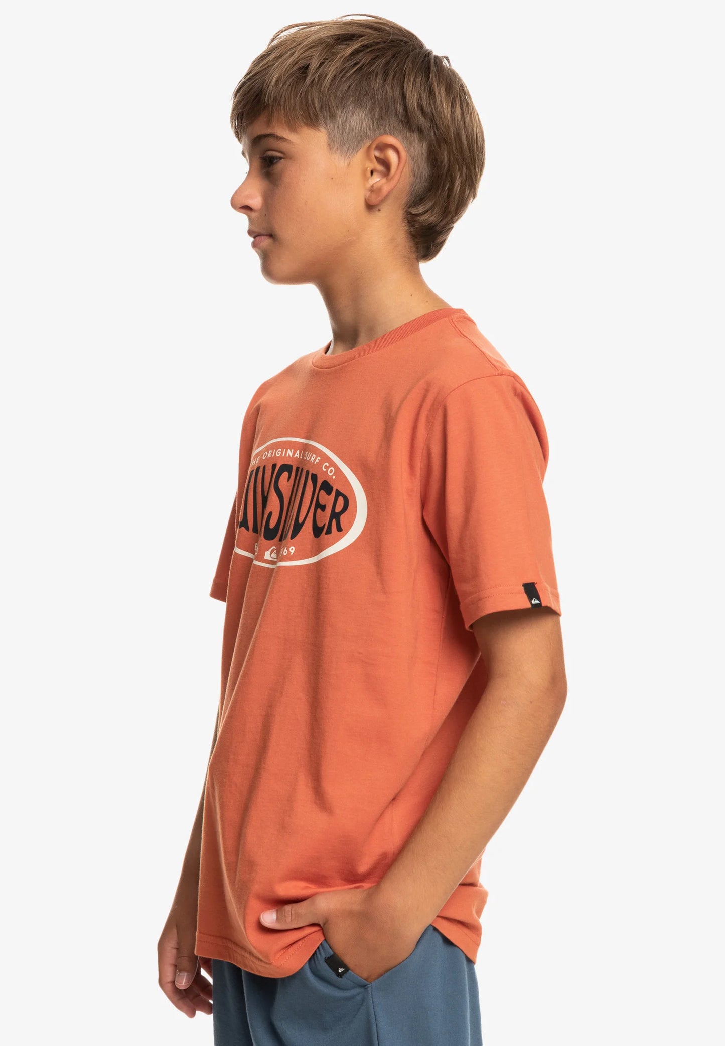 QUIKSILVER - IN CIRCLES SS YTH - MECCA ORANGE