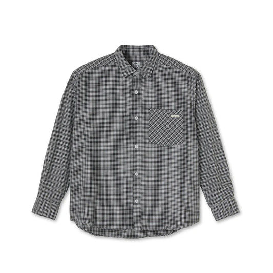 POLAR - MITCH FLANNEL LONGSLEEVE SHIRT - GREY